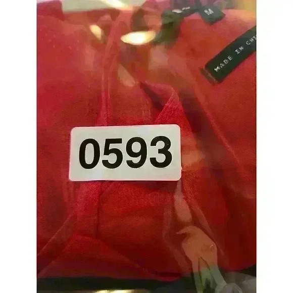 NWT Miss Me Red Sleeveless Razor Back Embroidered Top. Size M - Picture 11 of 11